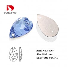 DZ 4065 18X11 MM tear drop crystal sew on stone 